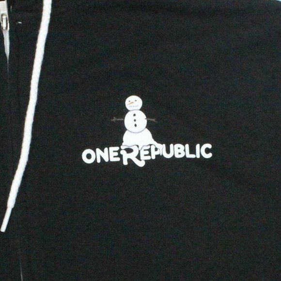 OneRepublic Snowman Logo Full-Zip Hoodie - 2XL - Picture 2 of 5